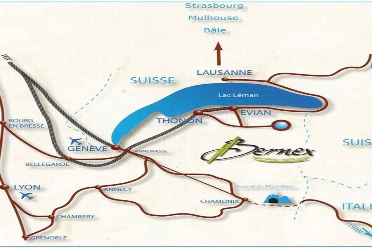 Le 211,Ski Et Randonnee, Lave Linge ,Parking Bernex Buitenkant foto